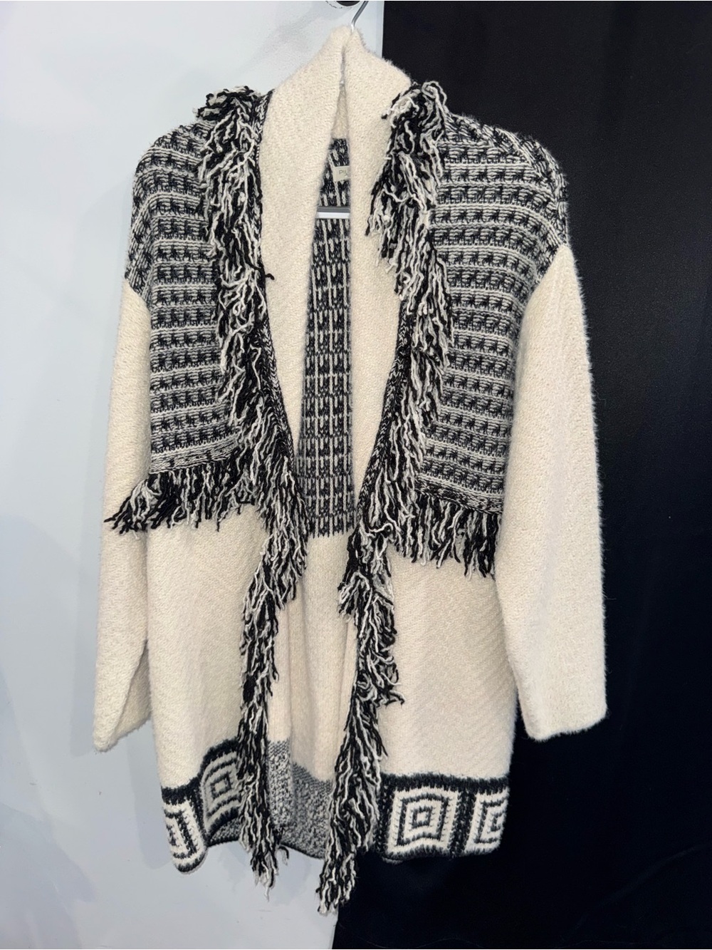 Anthropologie Pilcro Fringe Cardigan Sweater